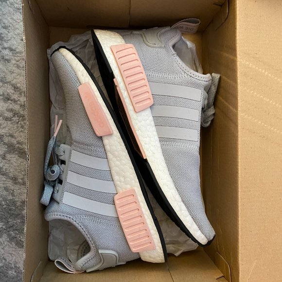 Adidas Women's Pink Grey NMD Sneakers SIZE 7.5